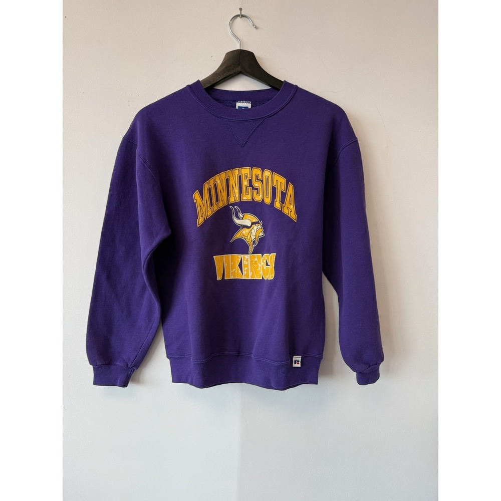 Vintage Minnesota Vikings Sweater‎ Youth XL Purple NFL Football Crewneck 90s